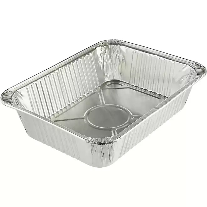 RECTANGULAR ROASTER ALUMINUM PAN 100/CT Domo Plastic